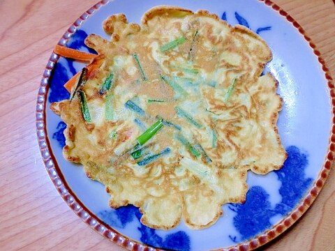 糖質制限中でも安心♪大豆粉でチヂミ